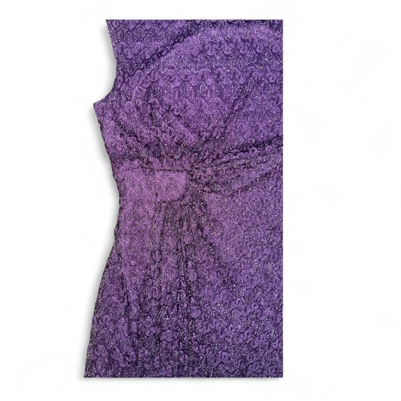 Connected Apparel Deep Purple, Festive Midi Dress, Womens size 12 - Picture 5 of 6